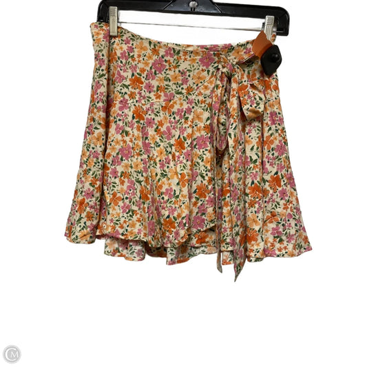 Skirt Mini & Short By Clothes Mentor In Floral Print, Size: 4