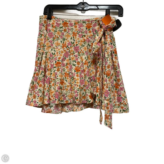 Skirt Mini & Short By Clothes Mentor In Floral Print, Size: 4