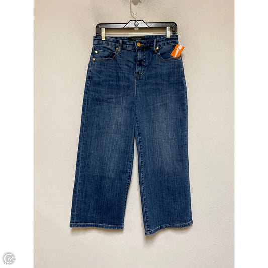 Jeans Cropped By Liverpool In Blue Denim, Size: 4