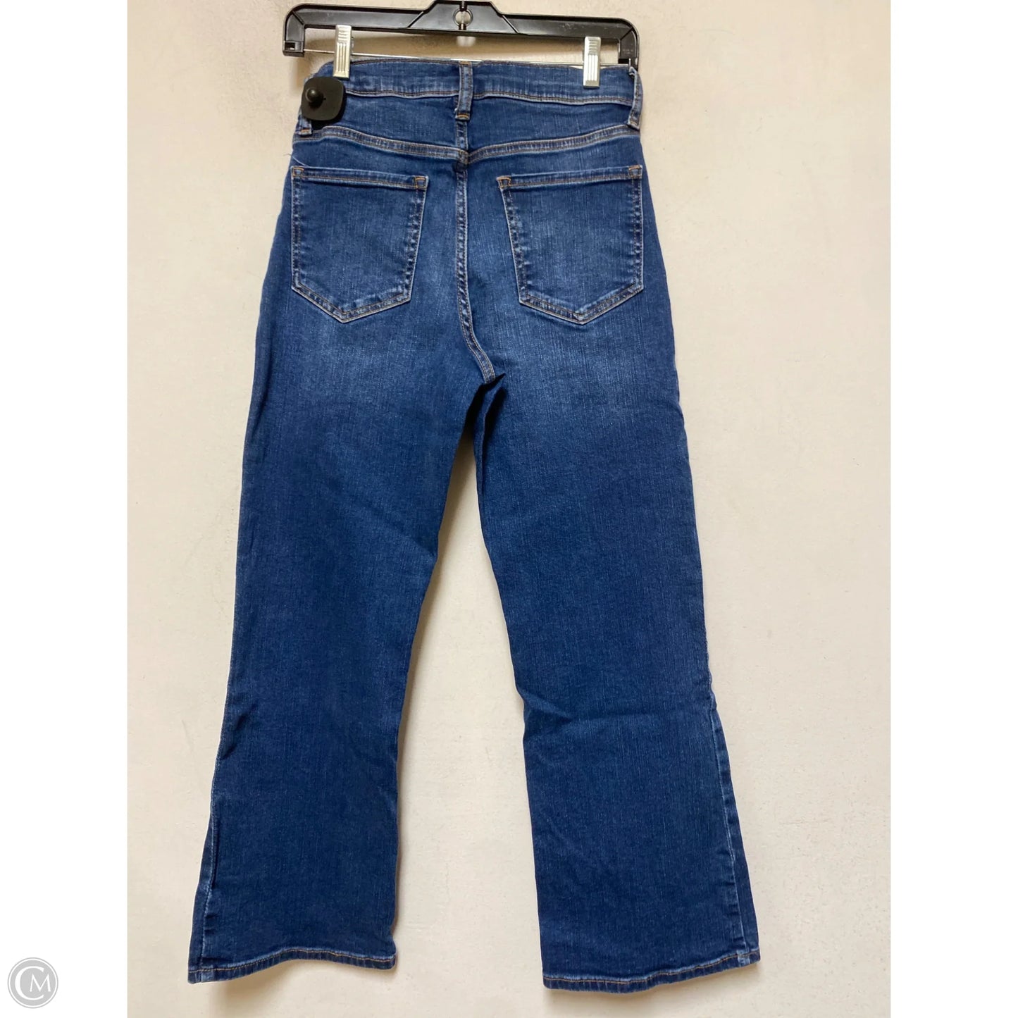 Jeans Cropped By Banana Republic In Blue Denim, Size: 4