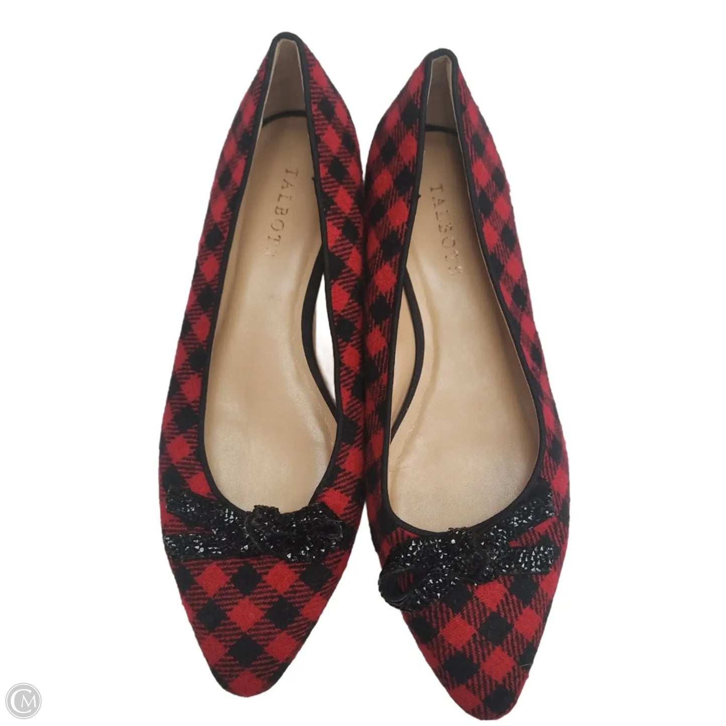 Shoes Flats By Talbots In Plaid Pattern, Size: 9