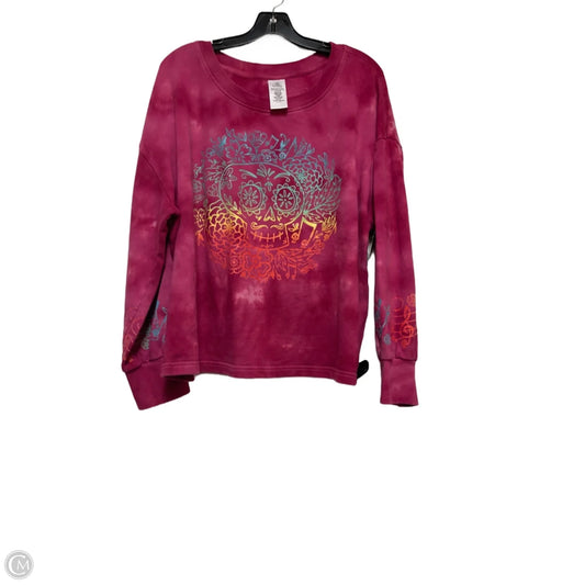 Sweatshirt Crewneck By Disney Store In Pink, Size: Xl