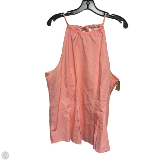 Top Sleeveless By Banana Republic In Pink, Size: Xl