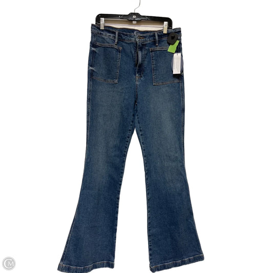 Jeans Flared By Scoop In Blue Denim, Size: 12
