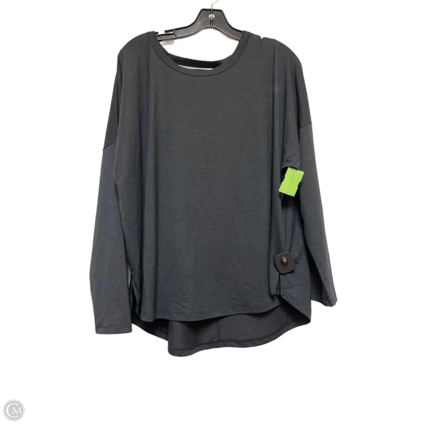 Athletic Top Long Sleeve Crewneck By All In Motion In Black, Size: Xxl