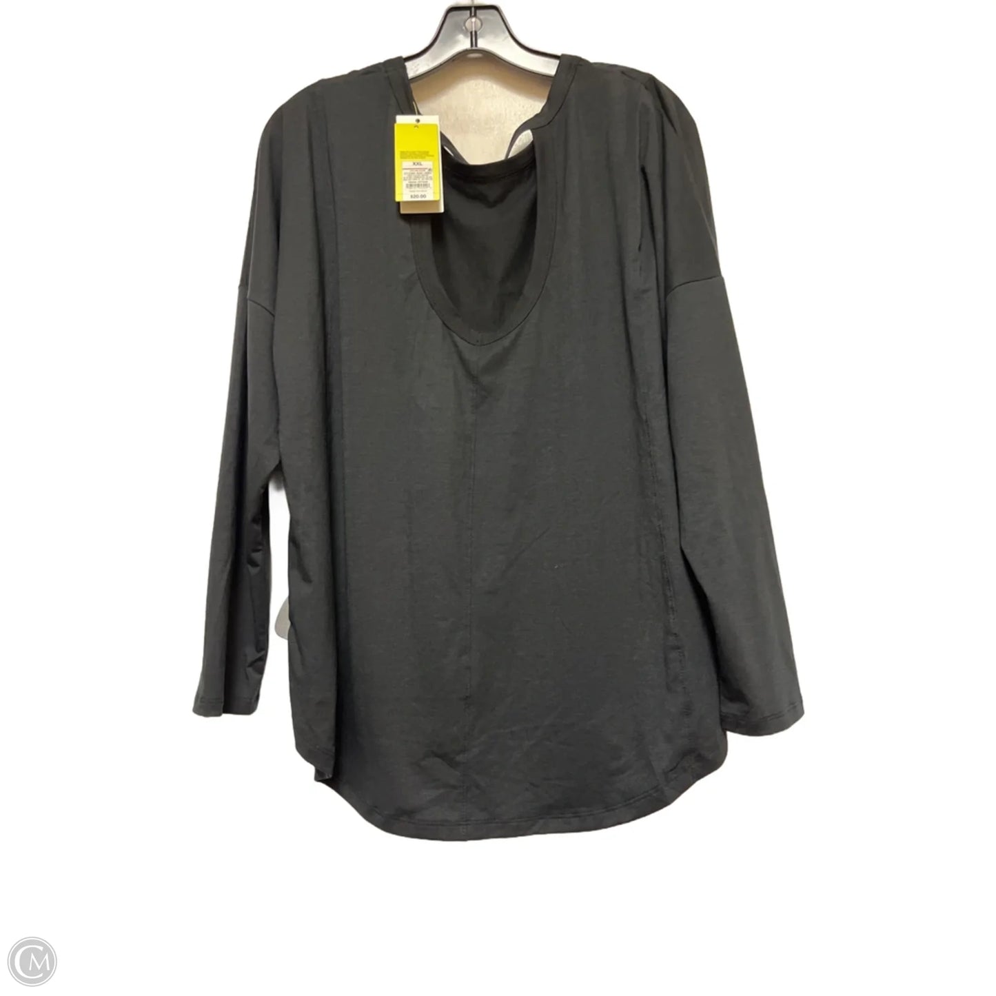 Athletic Top Long Sleeve Crewneck By All In Motion In Black, Size: Xxl