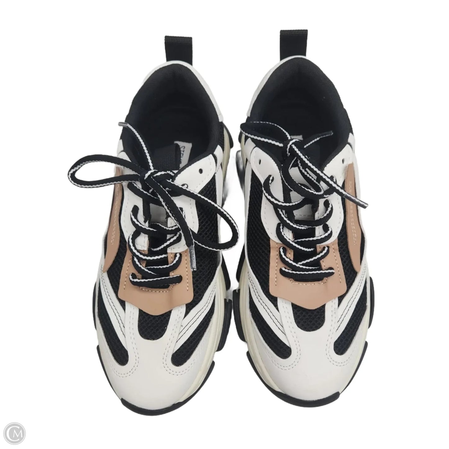 Shoes Sneakers By Steve Madden In Black & White, Size: 8.5