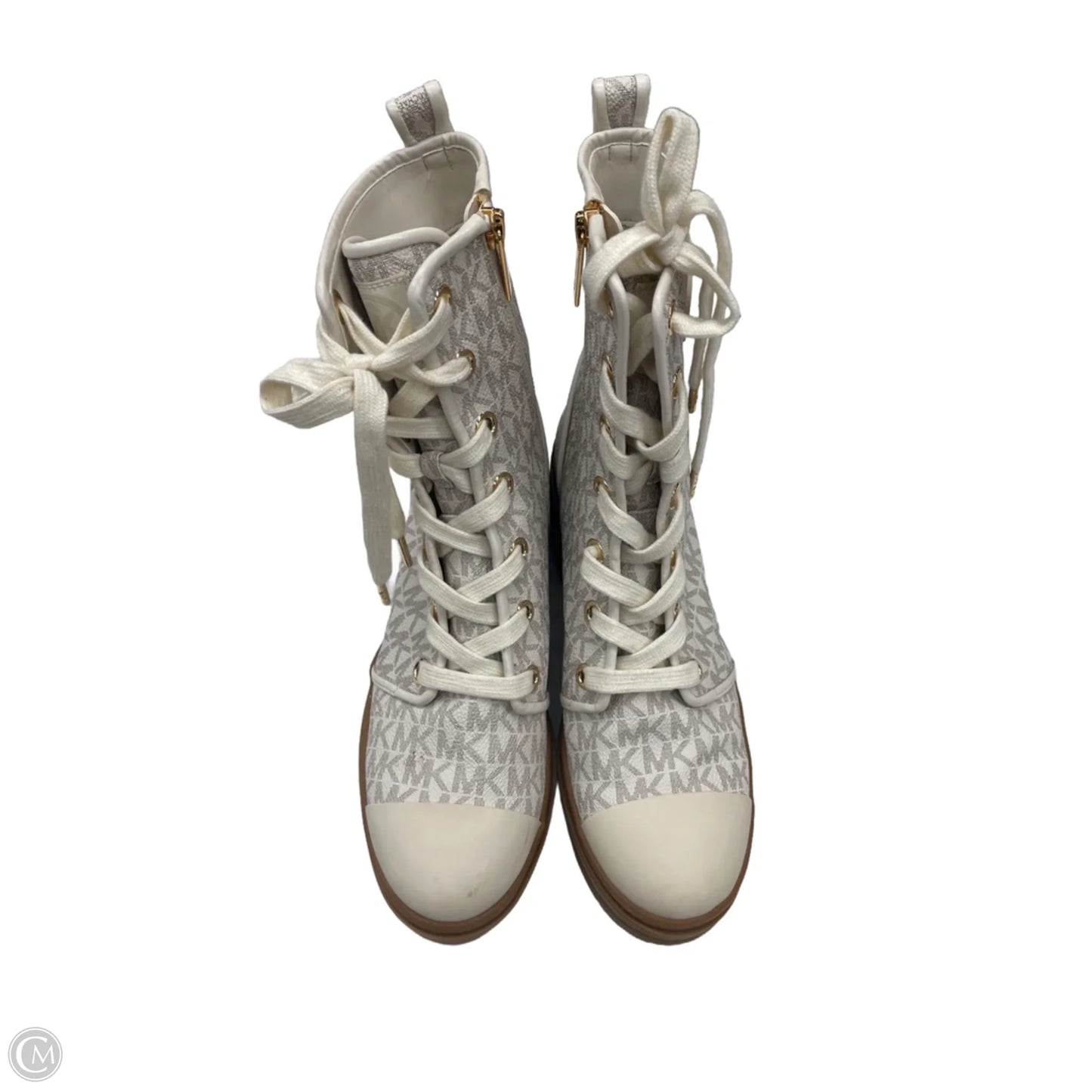 Boots Combat By Michael By Michael Kors In Cream, Size: 8