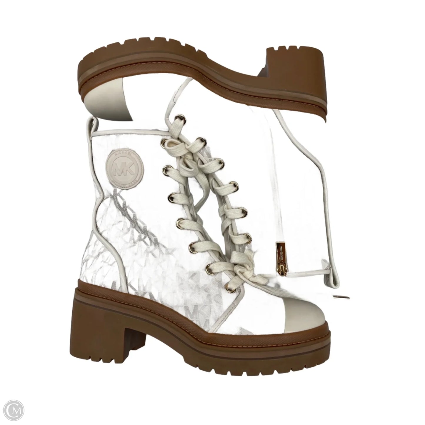 Boots Combat By Michael By Michael Kors In Cream, Size: 8