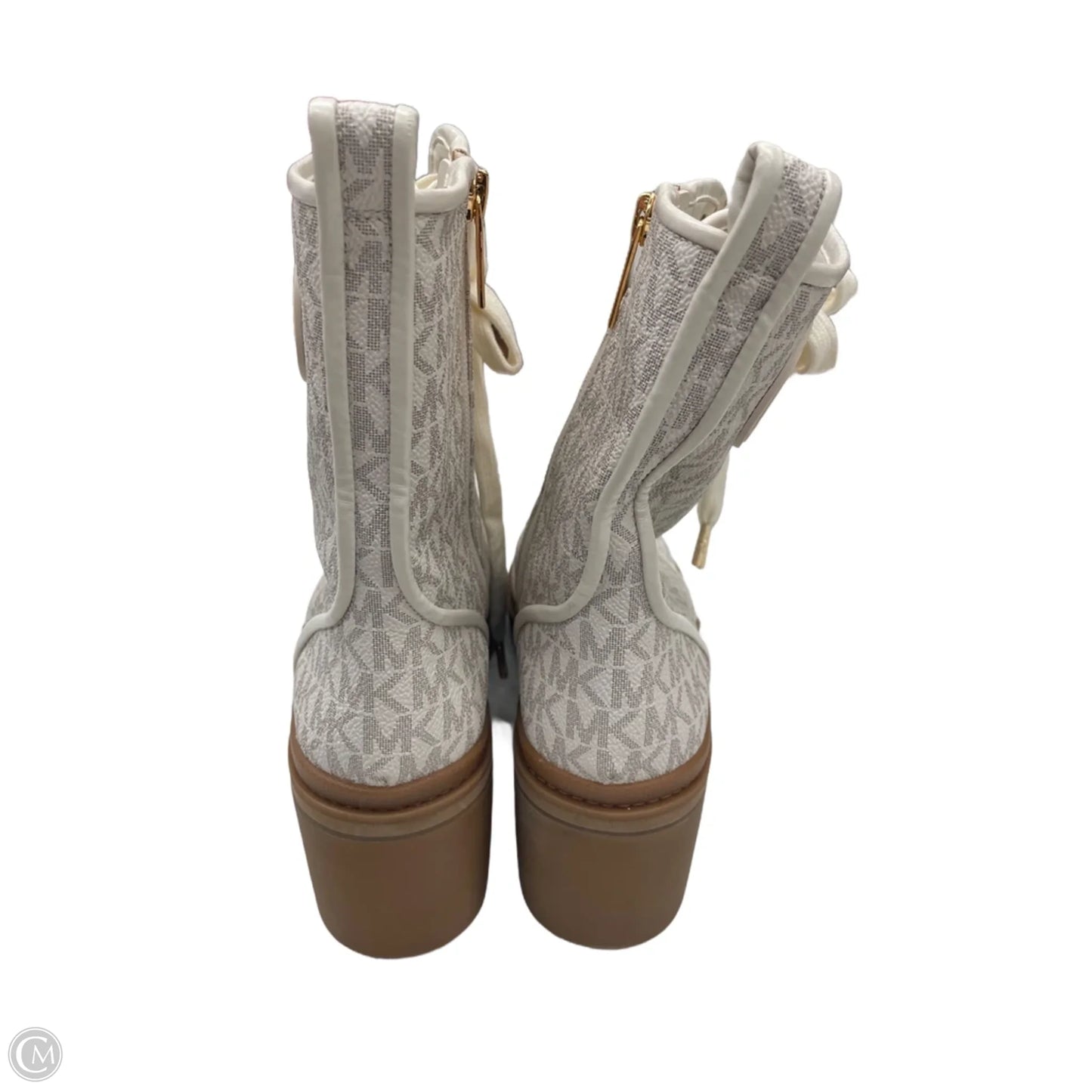 Boots Combat By Michael By Michael Kors In Cream, Size: 8
