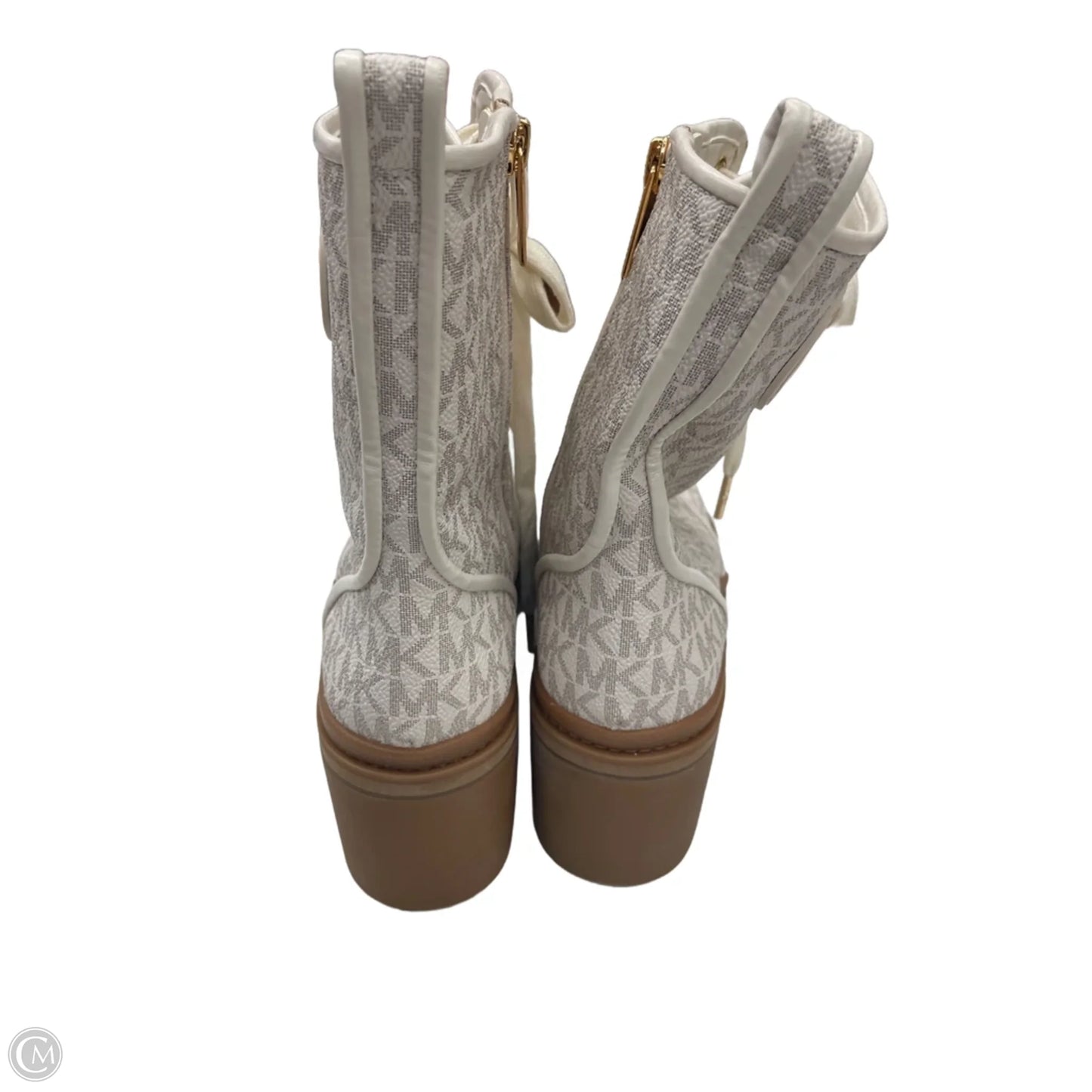 Boots Combat By Michael By Michael Kors In Cream, Size: 8