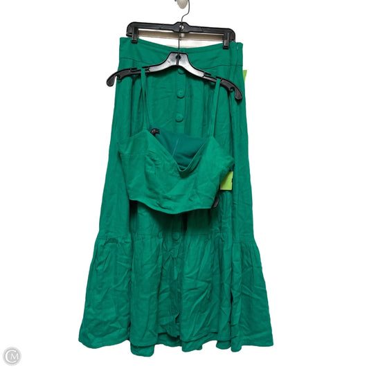 Skirt Set 2pc By Clothes Mentor In Green, Size: 8