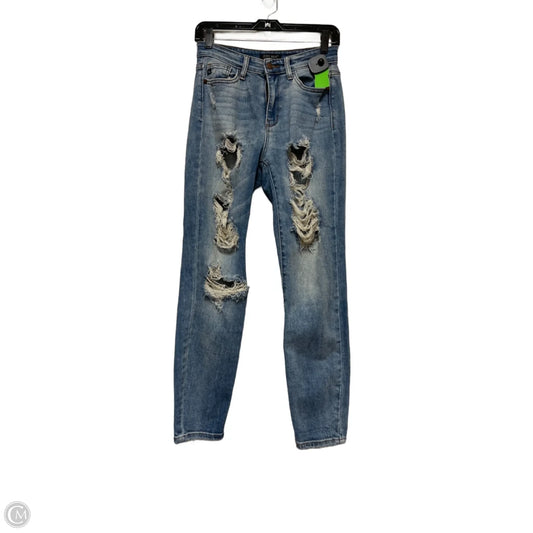 Jeans Straight By Judy Blue In Blue Denim, Size: 2