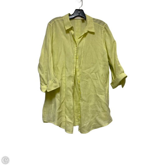 Top Long Sleeve By Chicos In Yellow, Size: L
