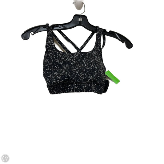 Athletic Bra By Lululemon In Black & White, Size: 2