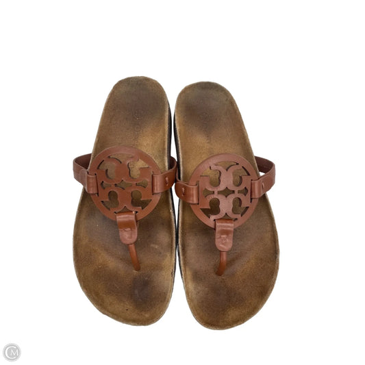 Sandals Designer By Tory Burch In Brown, Size: 7