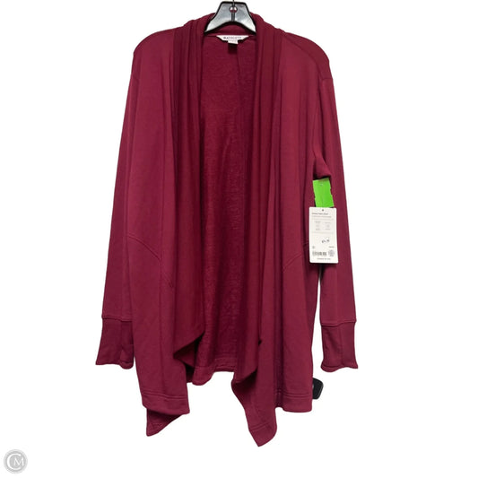 Athletic Top Long Sleeve Collar By Athleta In Maroon, Size: S