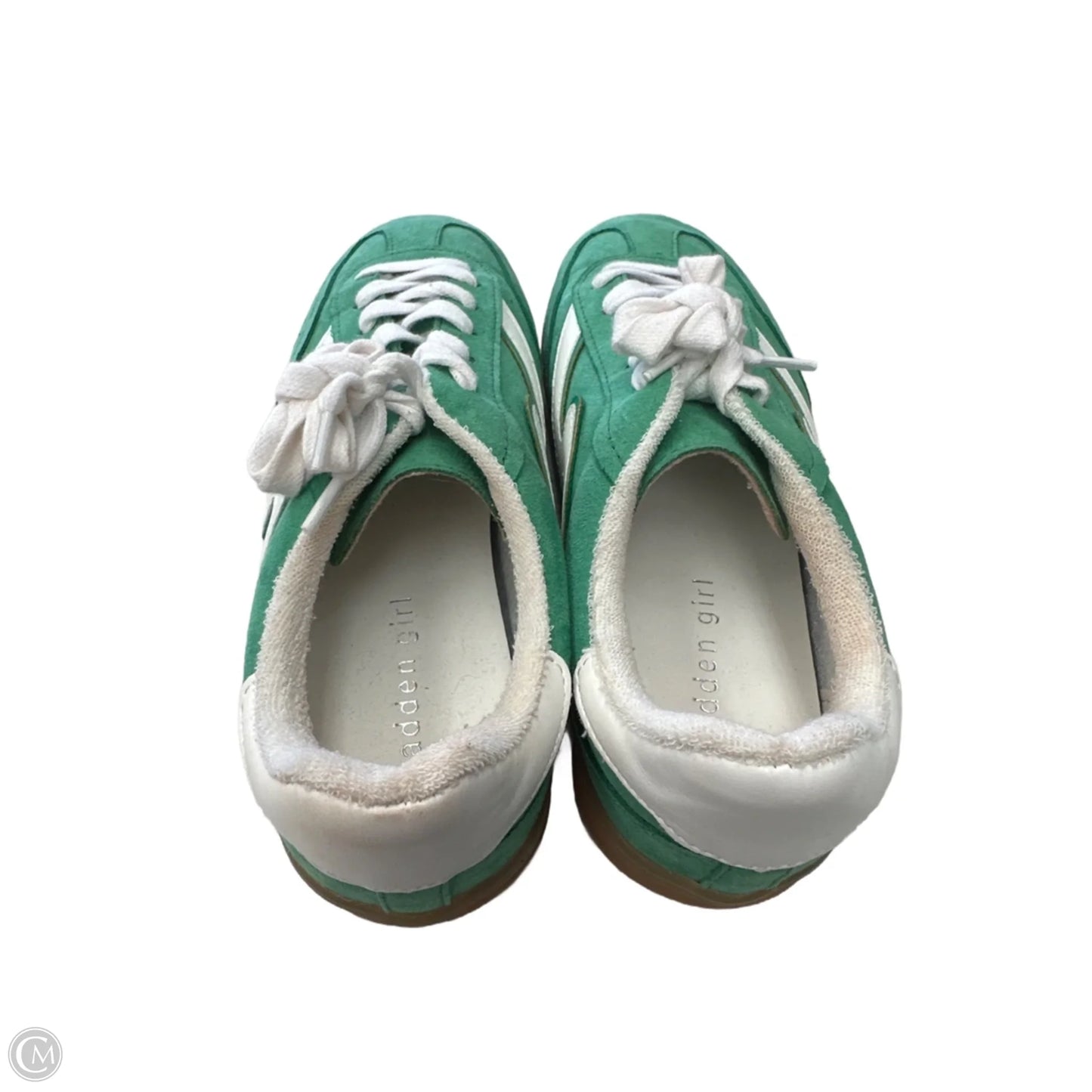 Shoes Sneakers By Madden Girl In Green, Size: 7
