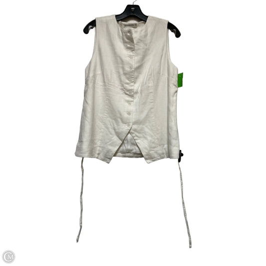 Top Sleeveless By Abercrombie And Fitch In Ivory, Size: M