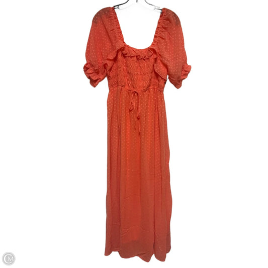 Dress Casual Midi By Indigo Rose In Orange, Size: L