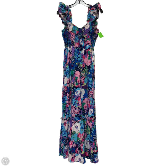 Dress Casual Midi By Hailey & Co In Floral Print, Size: L