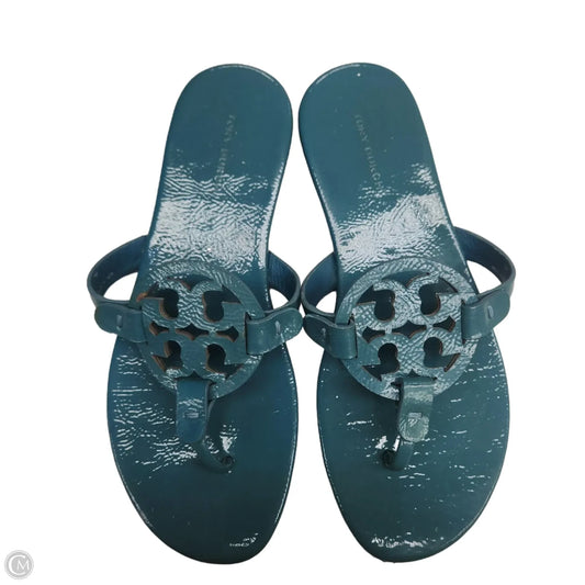 Sandals Designer By Tory Burch In Teal, Size: 7