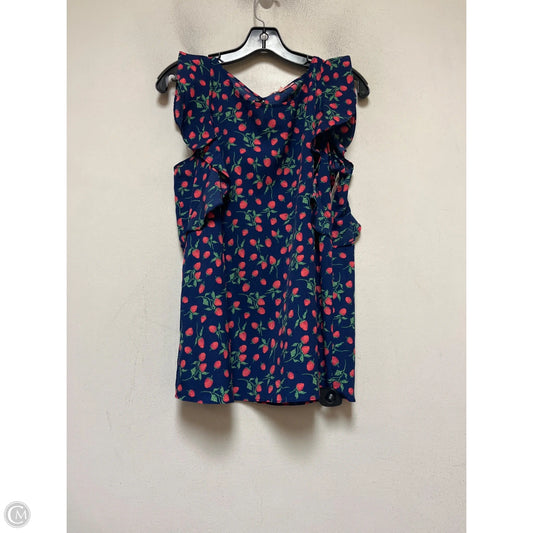 Top Sleeveless By Juicy Couture In Blue & Green, Size: Xl
