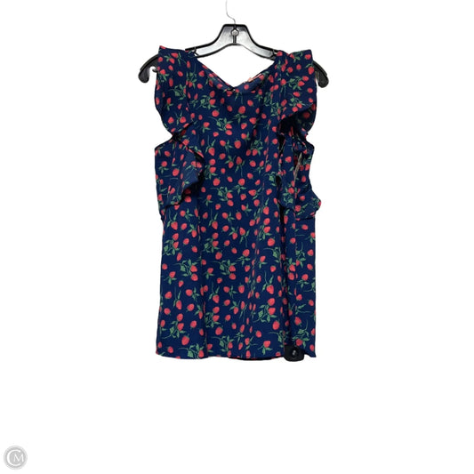Top Sleeveless By Juicy Couture In Blue & Green, Size: Xl