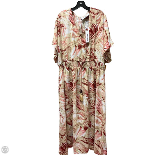 Dress Casual Maxi By Clothes Mentor In Tropical Print, Size: 3x