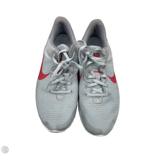 Shoes Athletic By Nike In Grey & Red, Size: 10