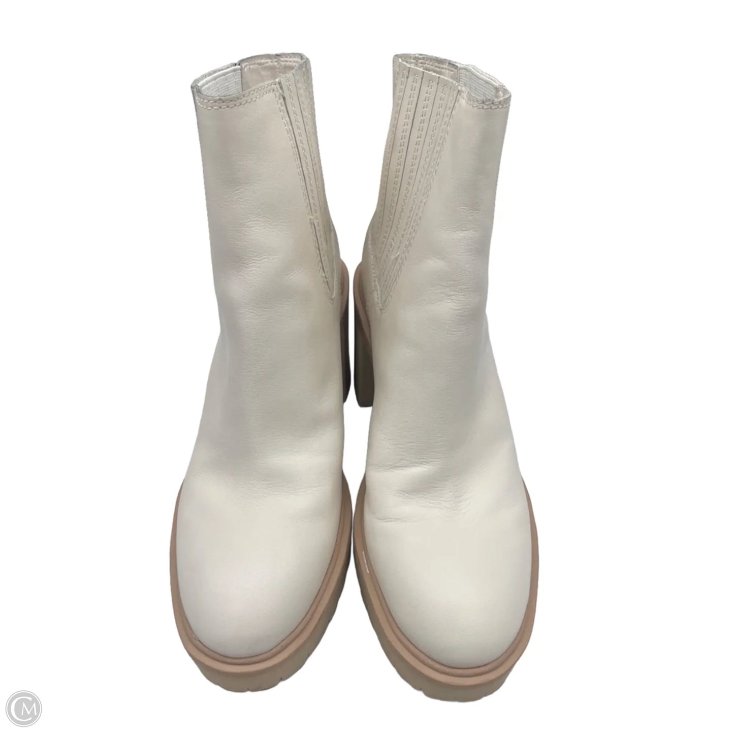 Boots Ankle Heels By Dolce Vita In Cream, Size: 10