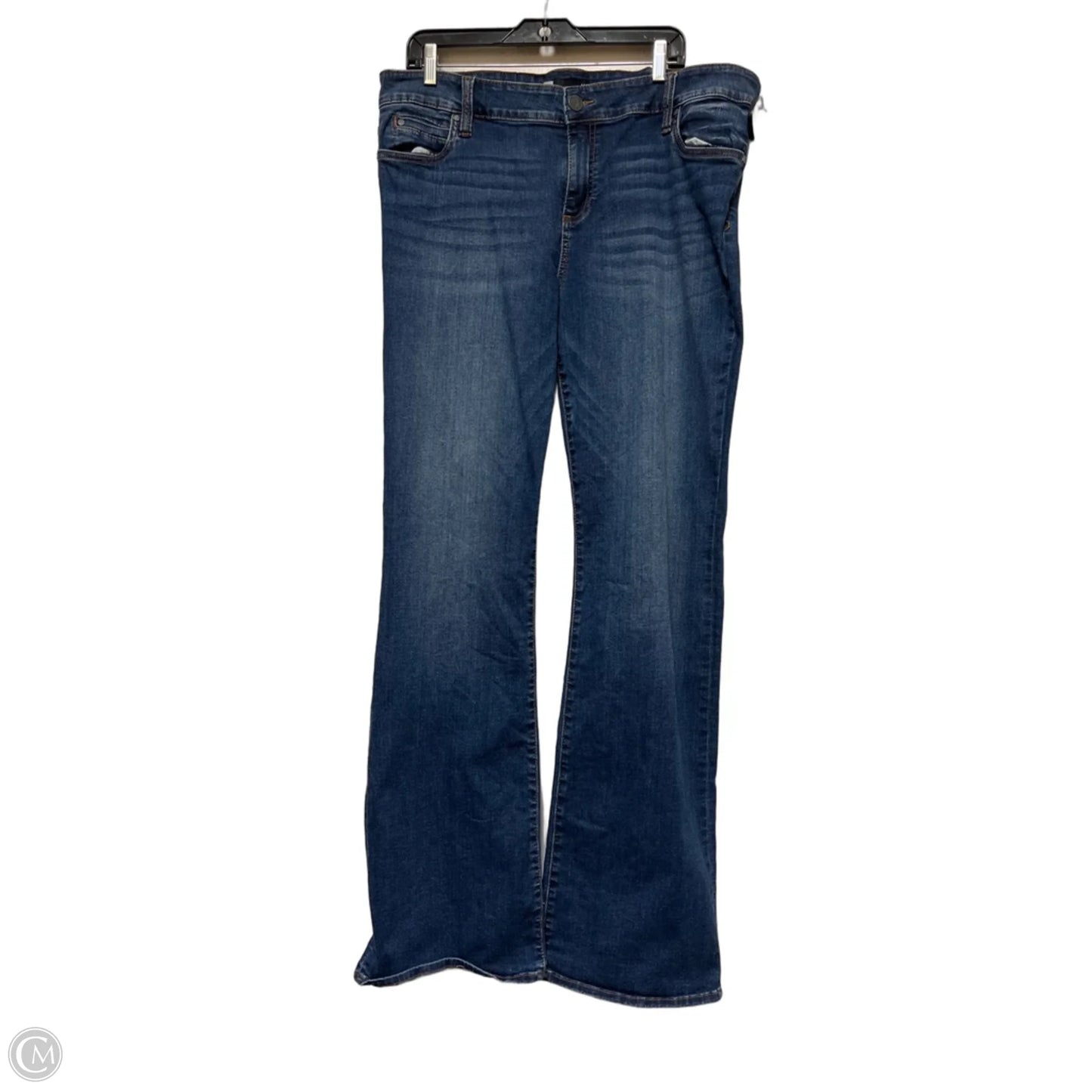 Jeans Straight By Kut In Blue Denim, Size: 18