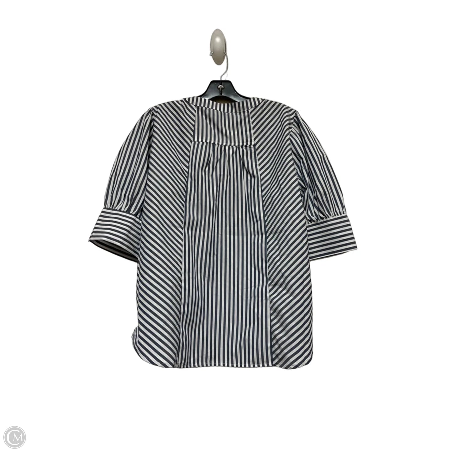 Top Short Sleeve By Velvet Heart In Striped Pattern, Size: L
