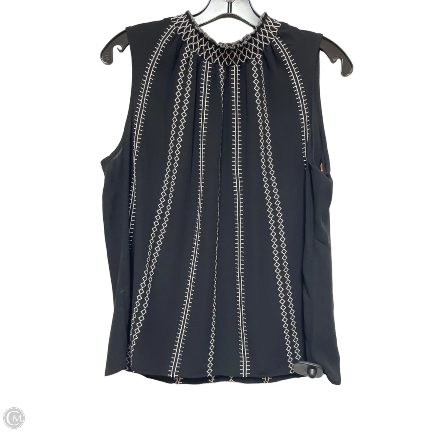 Top Sleeveless By White House Black Market In Black & White, Size: L