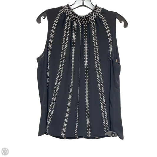 Top Sleeveless By White House Black Market In Black & White, Size: L