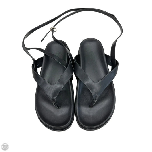 Sandals Flats By H&m In Black, Size: 6