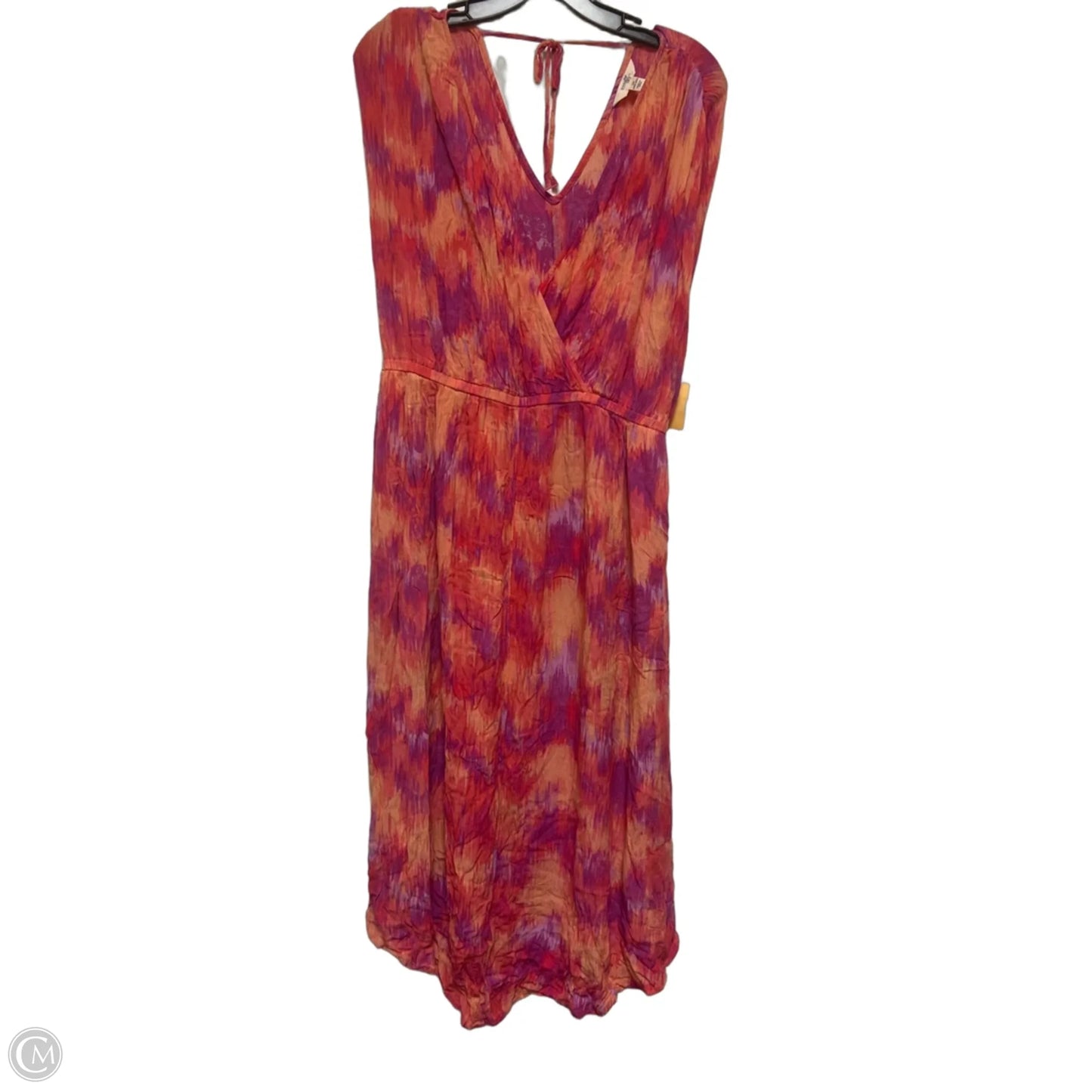 Swimwear Cover-up By Time And Tru In Pink & Purple, Size: 1x