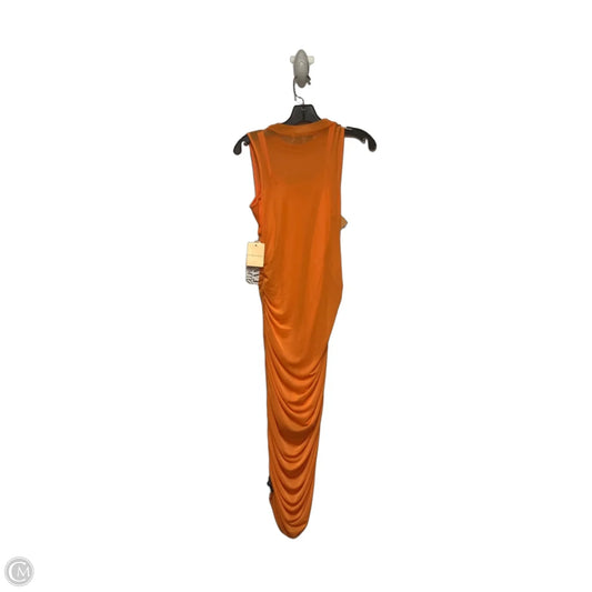 Dress Casual Midi By Almost Famous In Orange, Size: Xl