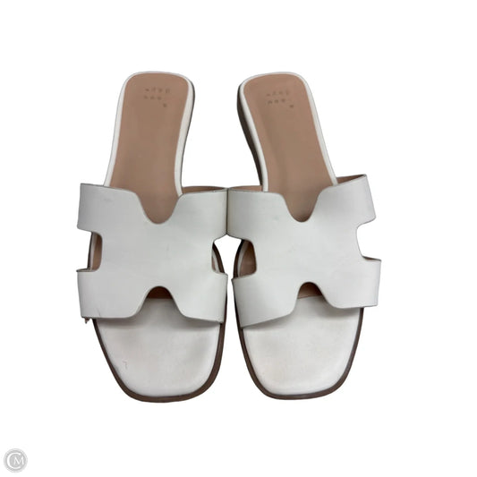 Sandals Flats By A New Day In Cream, Size: 8