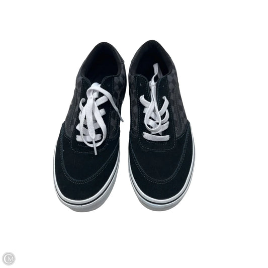 Shoes Sneakers By Vans In Black & Grey, Size: 7.5