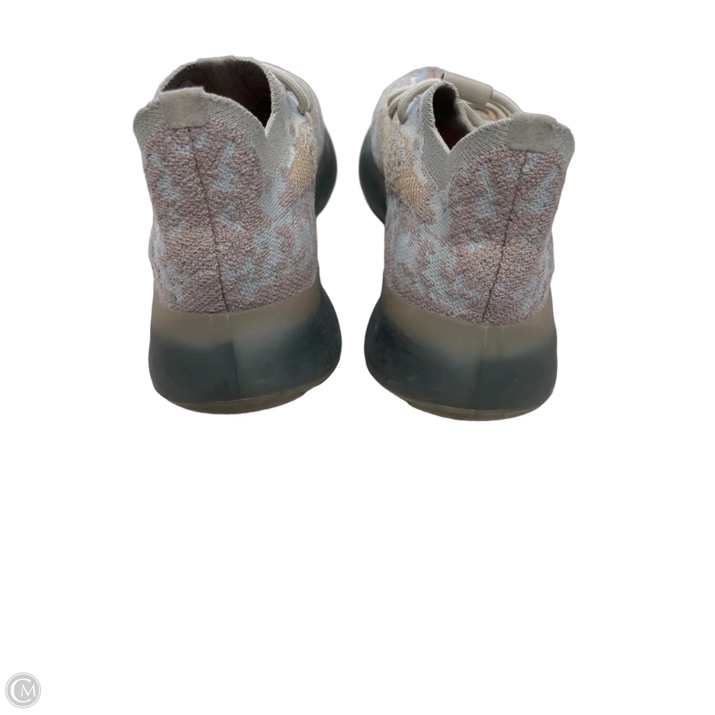 Shoes Luxury Designer By Yeezy In Grey, Size: 9.5