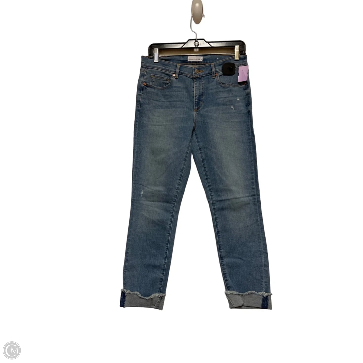 Jeans Skinny By Loft In Blue Denim, Size: 6