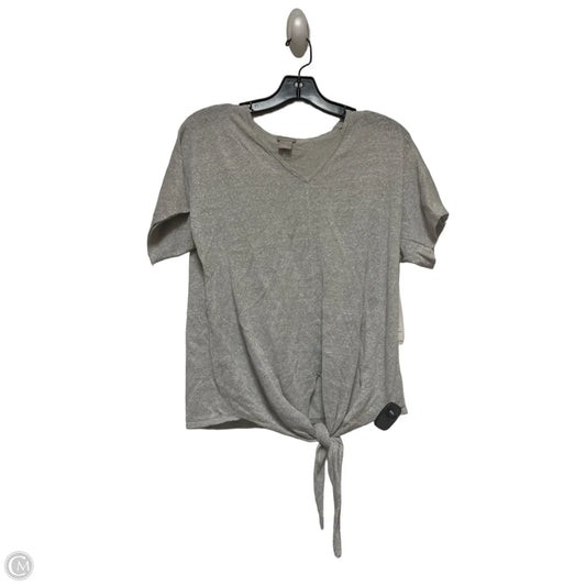 Top Short Sleeve By Chicos In Silver, Size: Xs