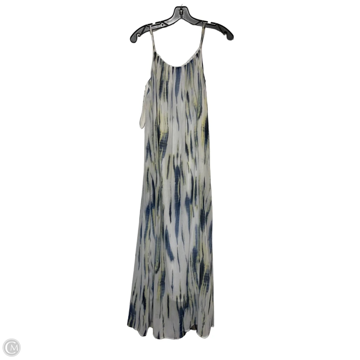 Dress Casual Midi By Dkny In Blue & Green, Size: S