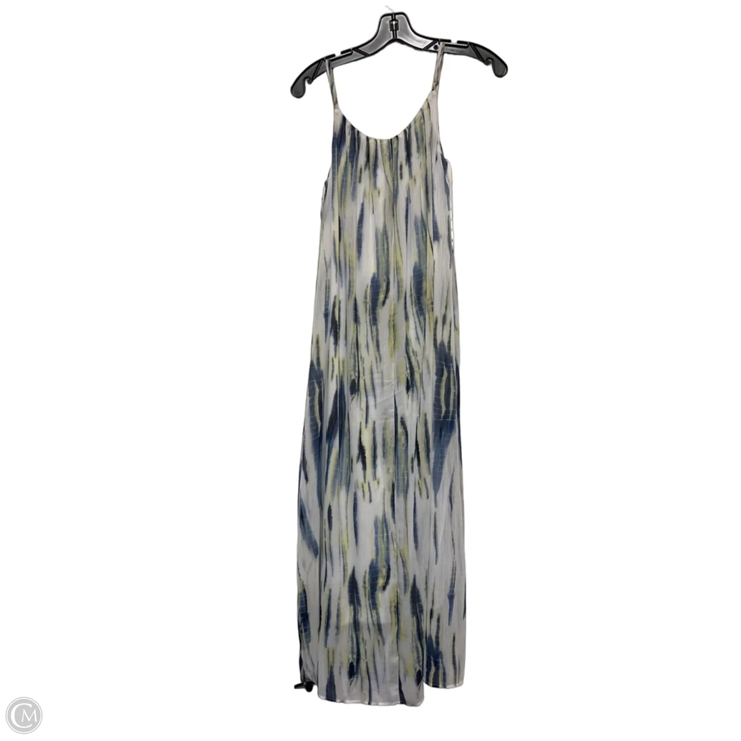 Dress Casual Midi By Dkny In Blue & Green, Size: S