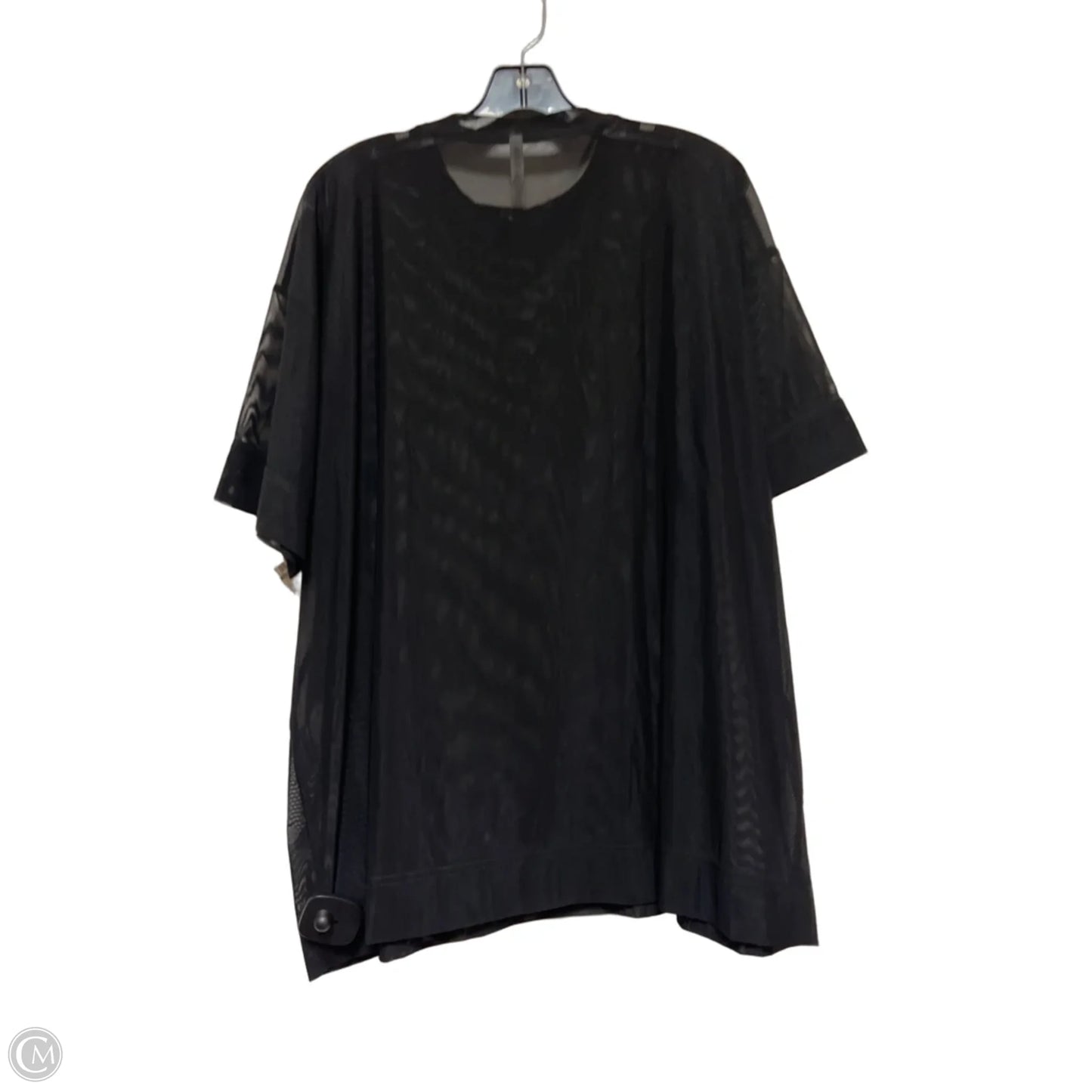 Top Short Sleeve By Athleta In Black, Size: M