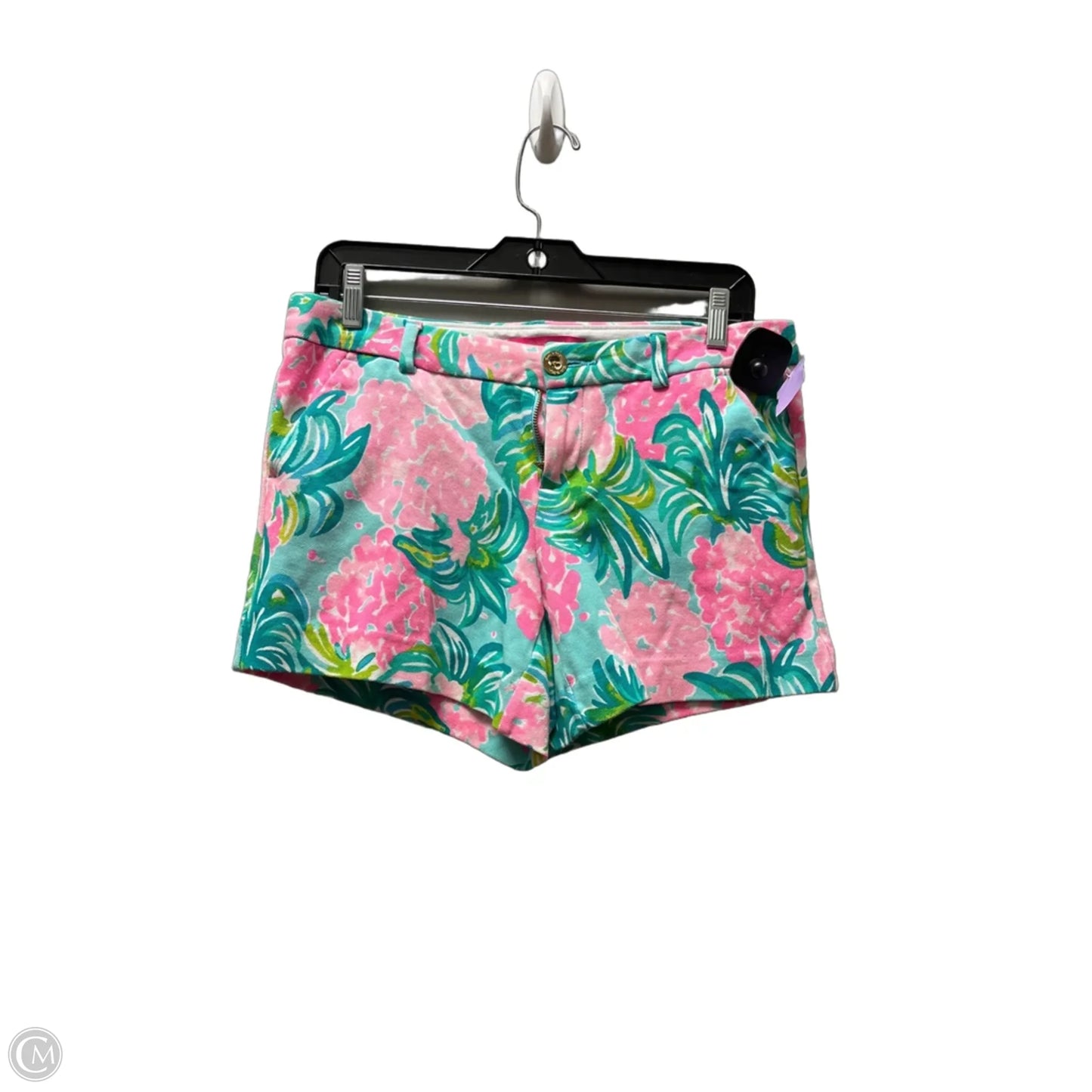 Shorts Designer By Lilly Pulitzer In Green & Pink, Size: 6