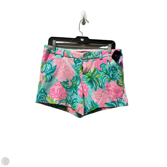 Shorts Designer By Lilly Pulitzer In Green & Pink, Size: 6