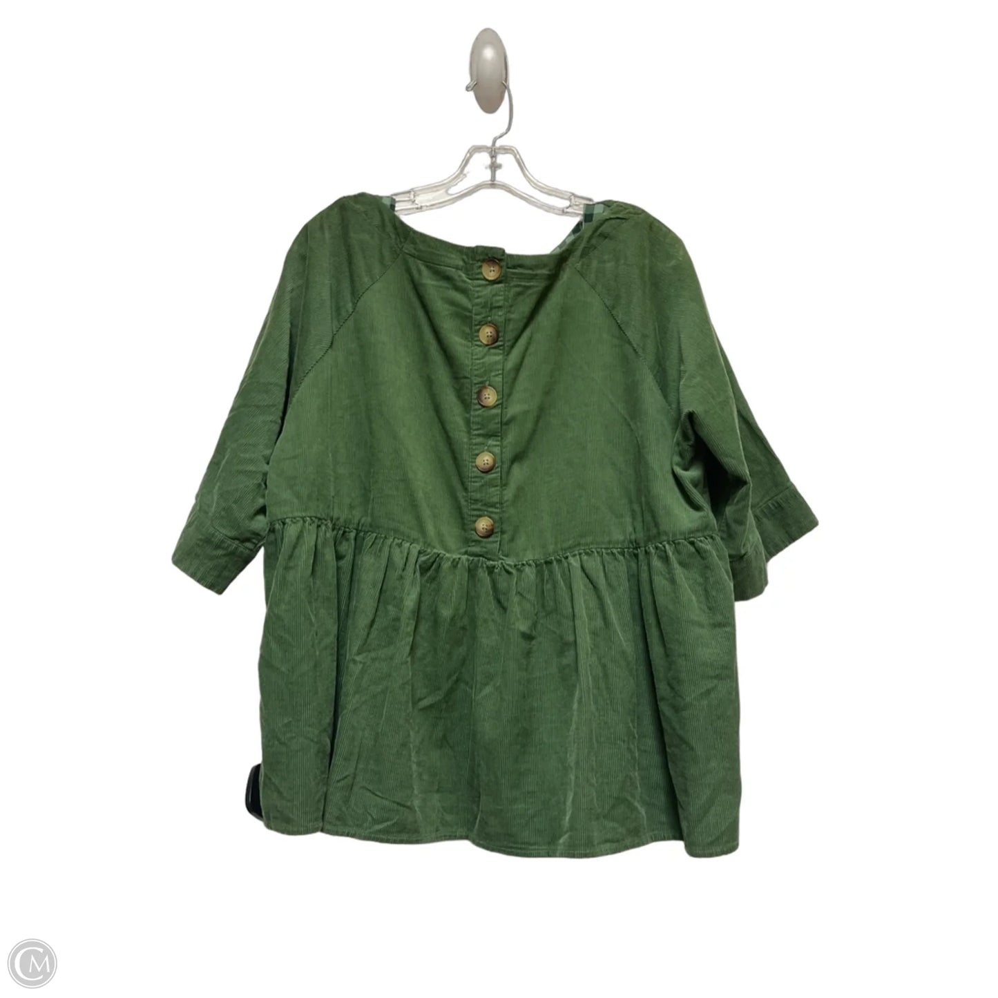 Top Short Sleeve By Maeve In Green, Size: S