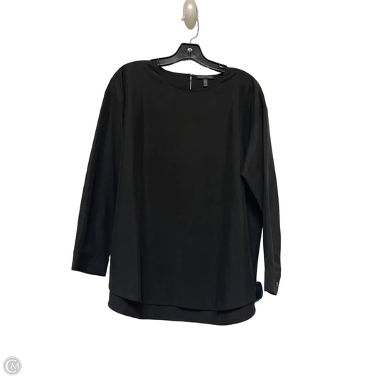 Top Long Sleeve By Eileen Fisher In Black, Size: Xs